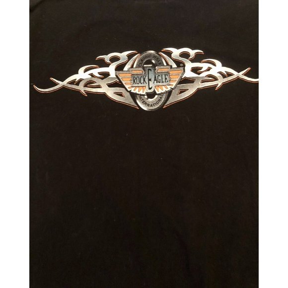 Vintage Rock Eagle Mens T-shirt Built to Ride Medium Single Stitch The Roxx - Picture 5 of 5
